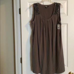 DKNY Sleeveless Embellished Dress Size L